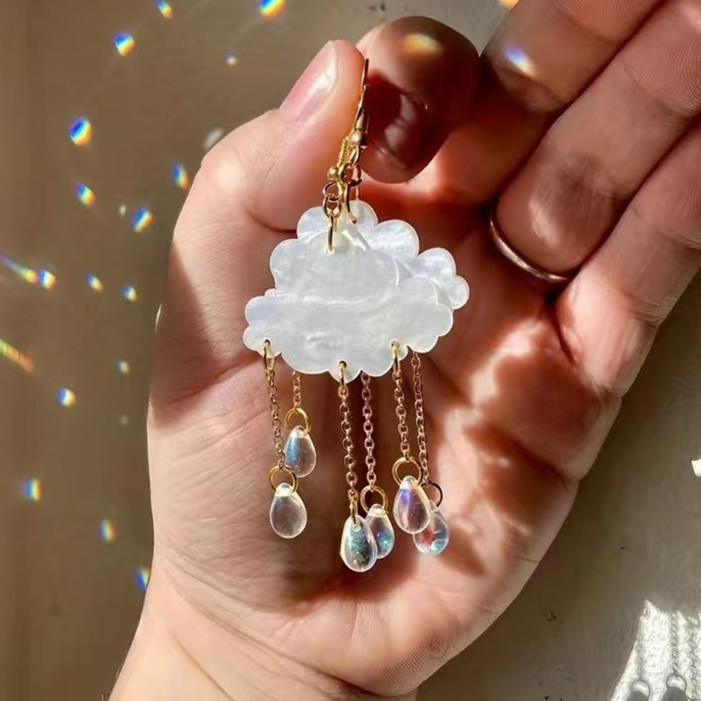 NEW Raining Cloud earrings! - Picture 7 of 15